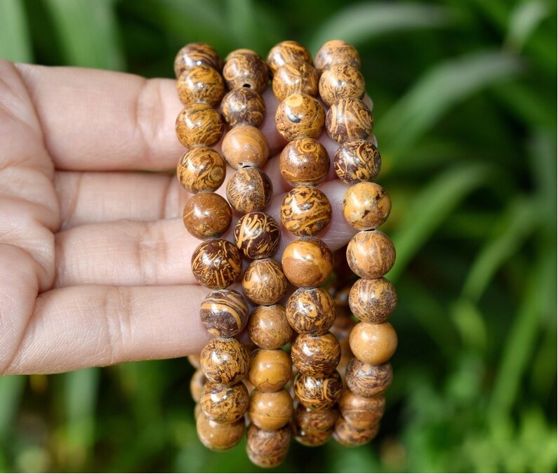 Mariam Jasper Bracelet - Shape: Round