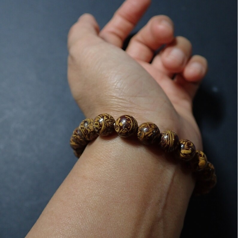 Mariam Jasper Bracelet - Shape: Round
