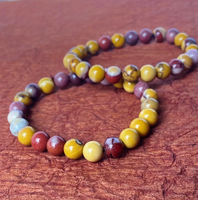 Mookaite Bracelet - Shape: Round