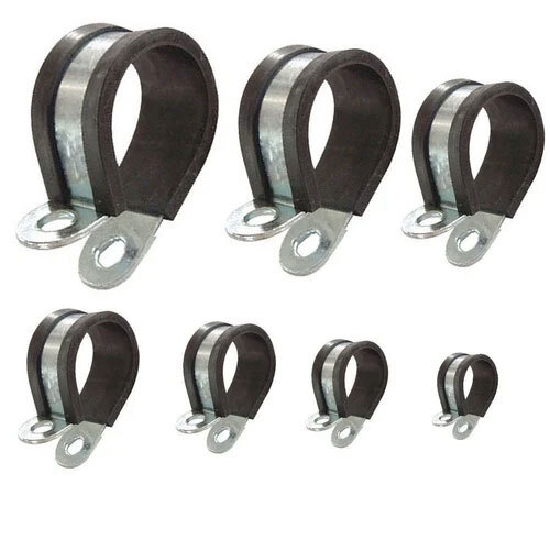 Ss P Clamp - Carbon Steel With Rubber Jacket & Insulation | Stranded Conductor, Suitable For Industrial Applications, Heat-resistant Design, Warranty Included