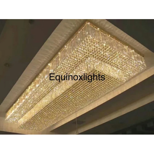 Rectangular Banquet Hall Chandelier Application: Decoration