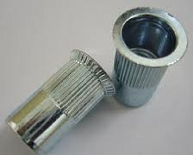 Insert Nut - Carbon Steel, M3 To M12 Size, White, Round & Hex Shaping Mode, Din Standard, Zinc Plated | Ideal For Sheet Metal Fabrication Work