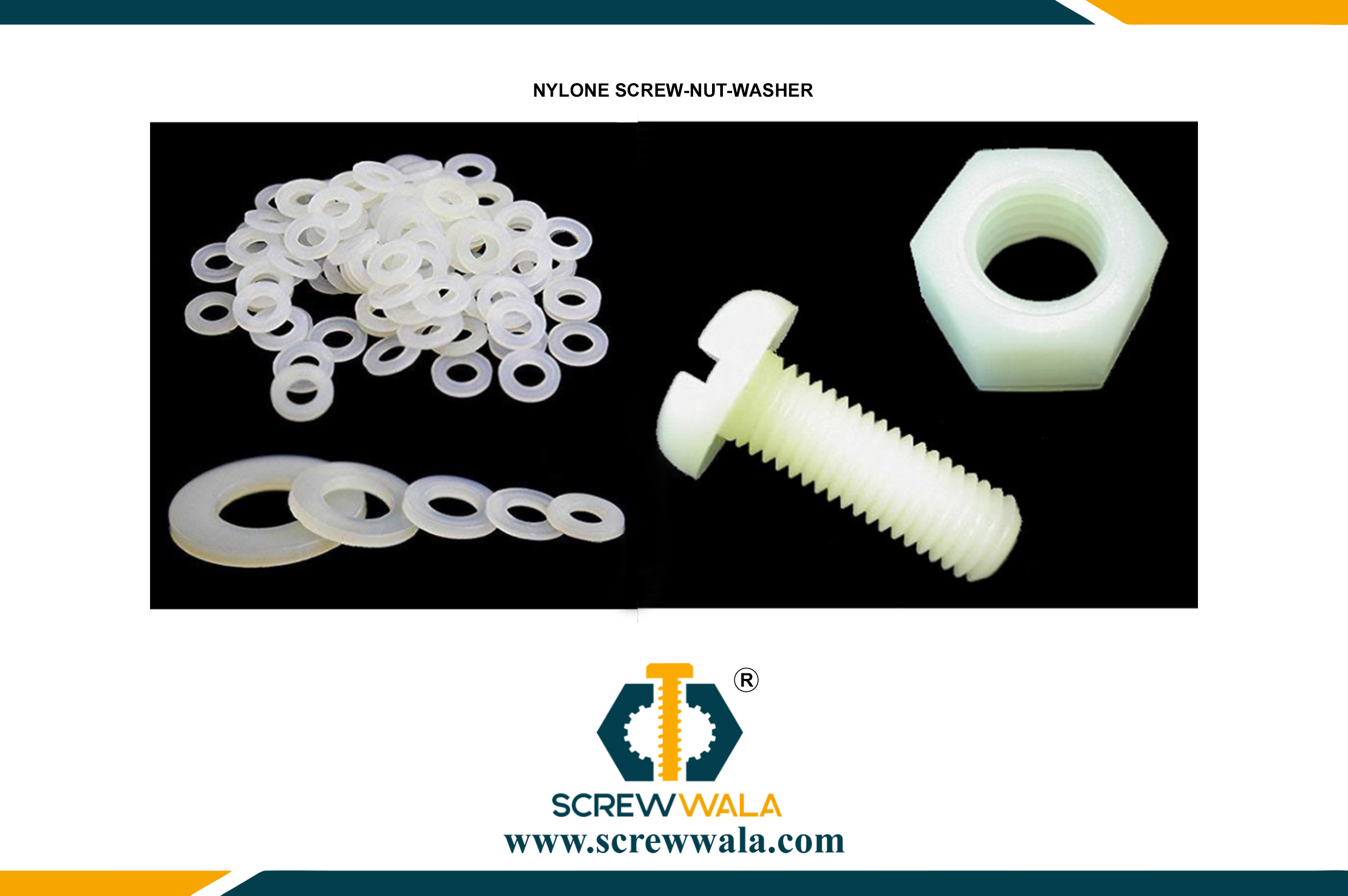 Nylon Hex Nut - M3, M4, M5 Sizes | White Nylon Material, Corrosion-resistant For Electronics And Water Products