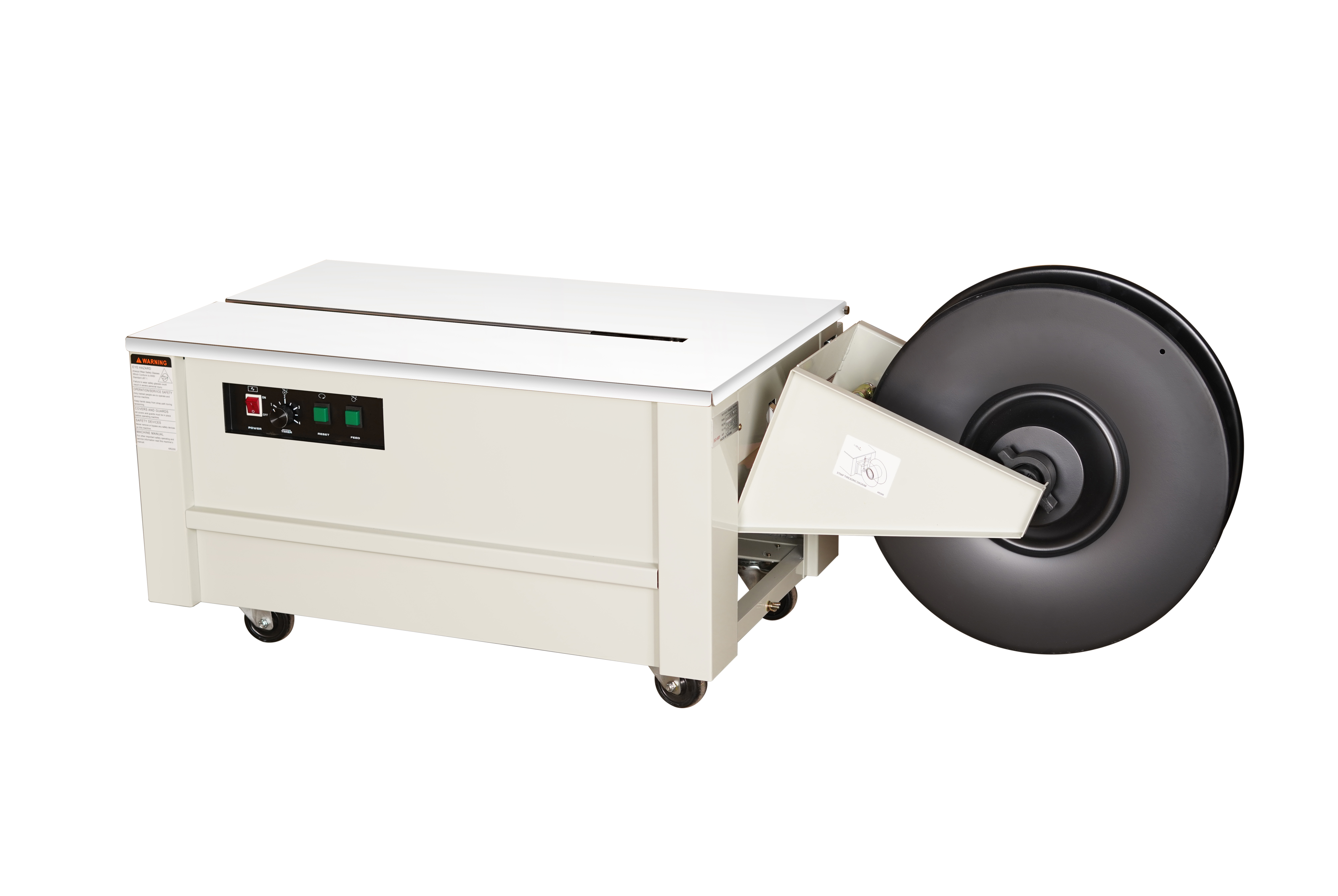 White Low Table Strapping Machine