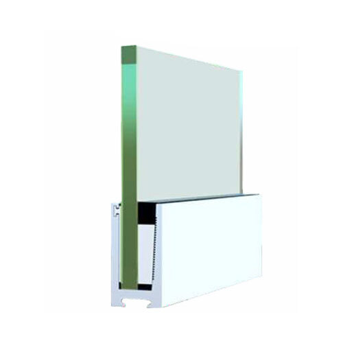 आसानी से असेंबल होने वाला एल्युमिनियम ग्लास रेलिंग ब्रैकेट यू लेगलाइन बेस सिस्टम जारी रखें