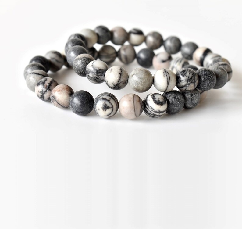 Picasso Jasper Bracelet - Shape: Round