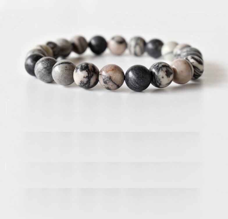 Picasso Jasper Bracelet - Shape: Round
