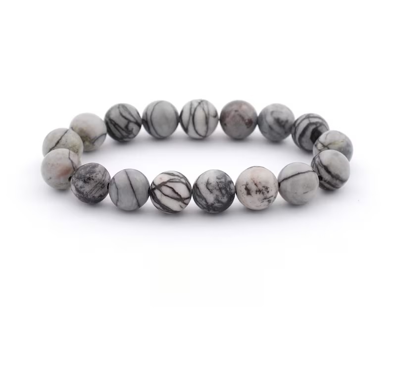 Picasso Jasper Bracelet - Shape: Round