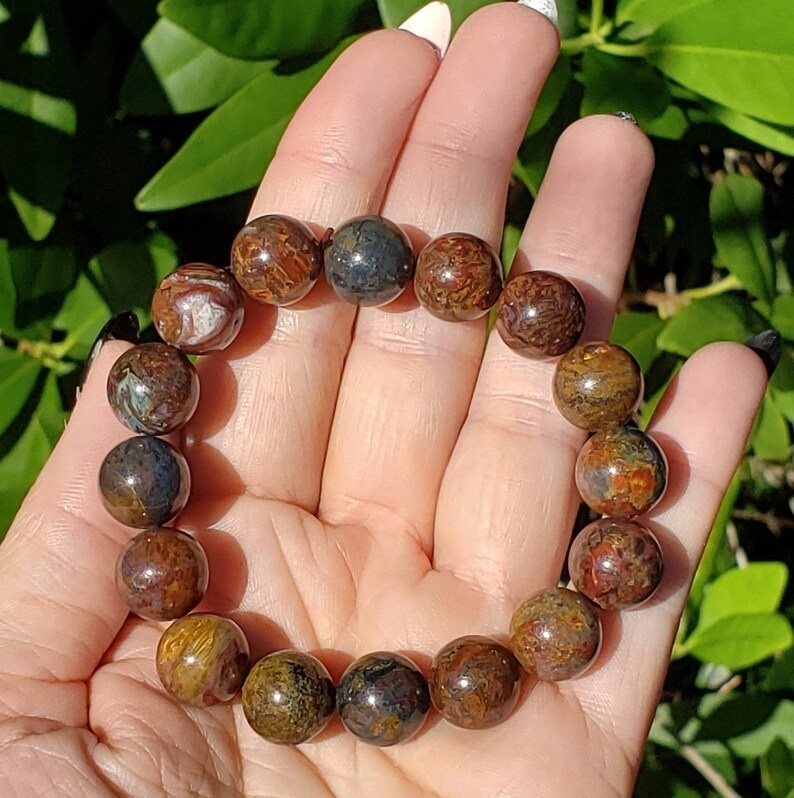 Pietersite Bracelet - Shape: Round