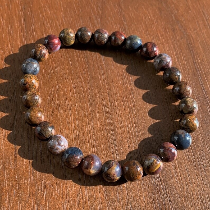 Pietersite Bracelet - Shape: Round