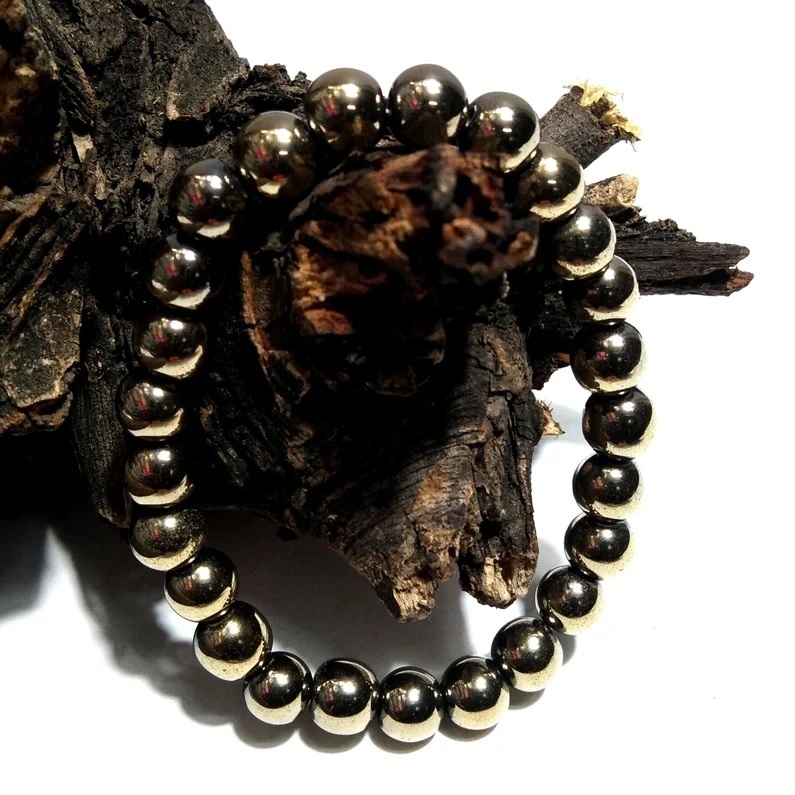 Pyrite Bracelet - Shape: Round