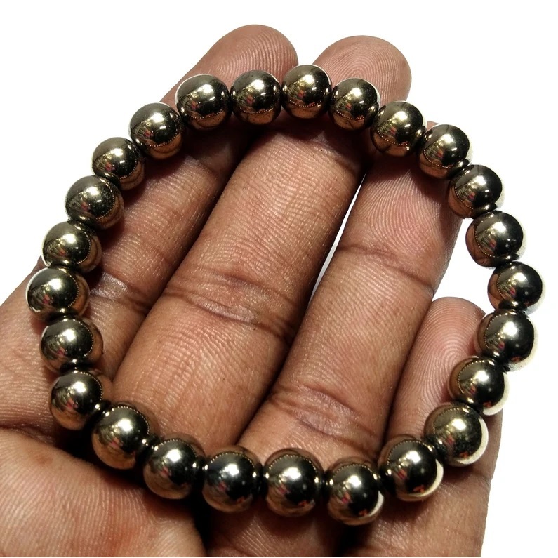 Pyrite Bracelet - Shape: Round