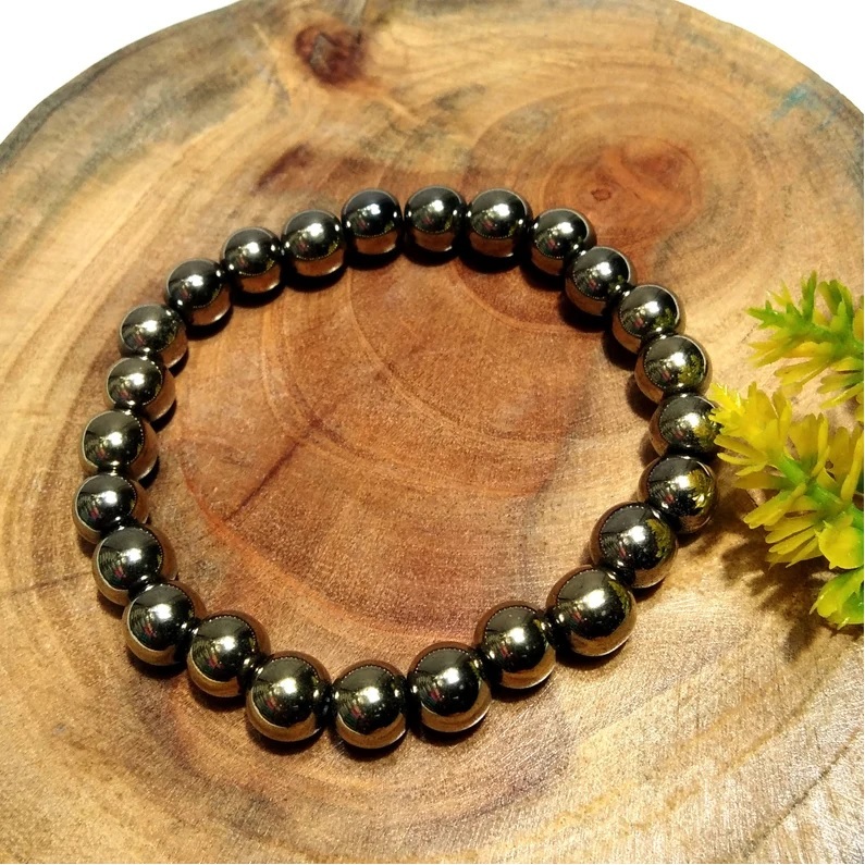 Pyrite Bracelet - Shape: Round