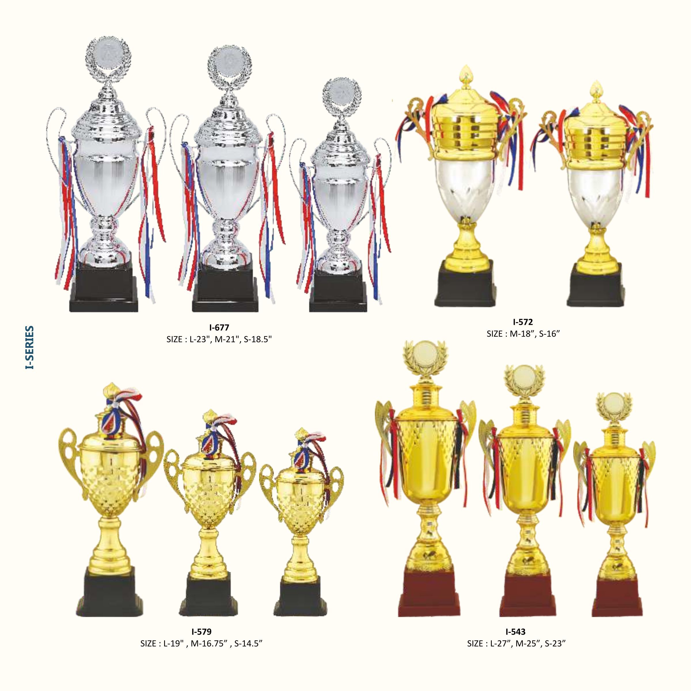 Trophy Cup - Multicolor , Ideal For Office, School, College - Customized Logos And In-house Printing Options Available