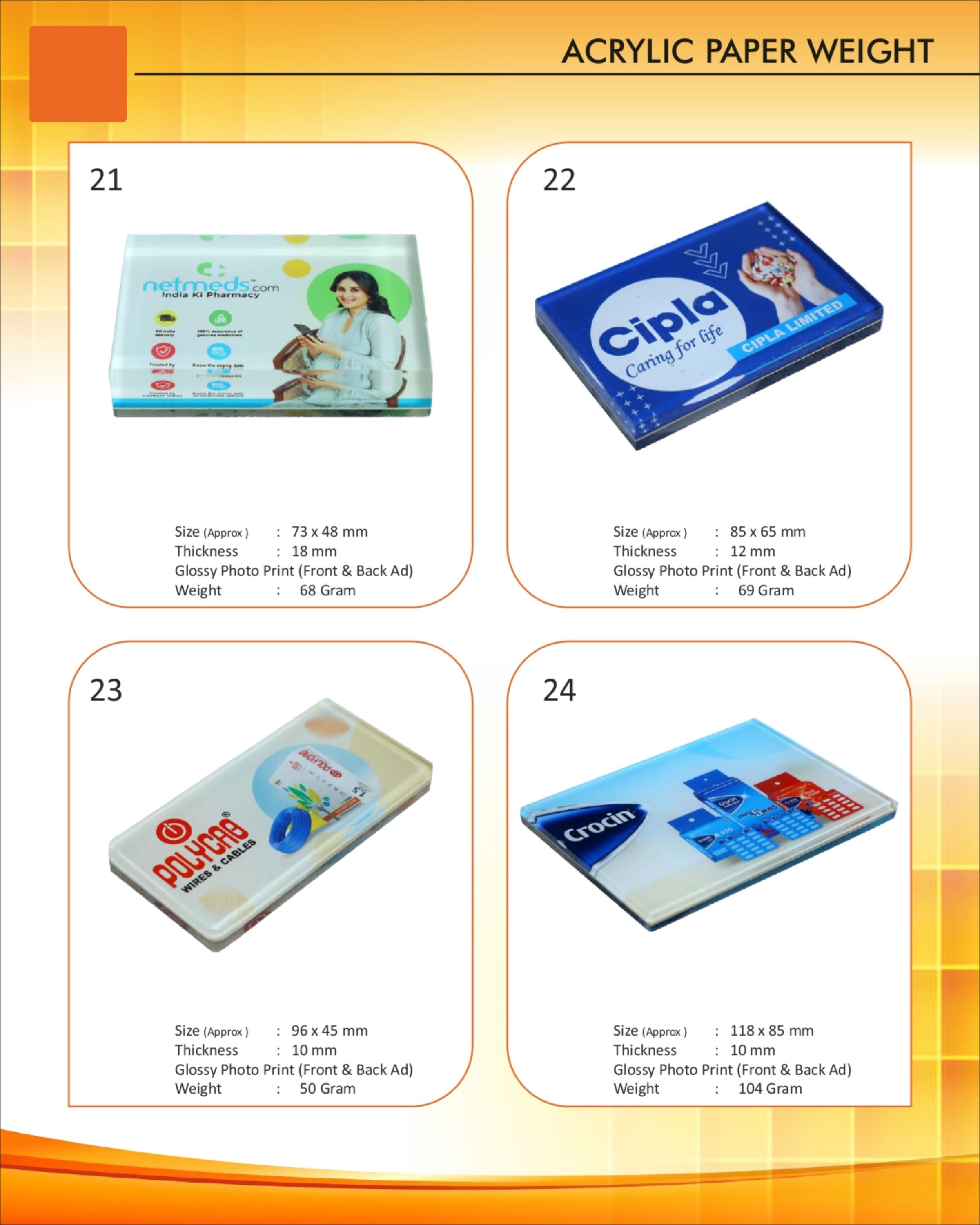 Promotional Paper Weight