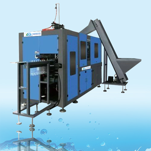 Blue-grey 60 Bpm Pet Stretch Blow Moulding Machine
