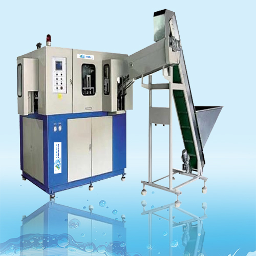 Blue-grey 60 Bpm Pet Stretch Blow Moulding Machine