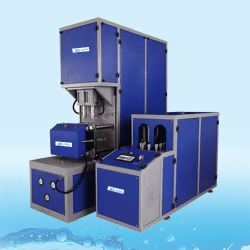 Blue-grey Semi Automatic Bottle Blowing Machine