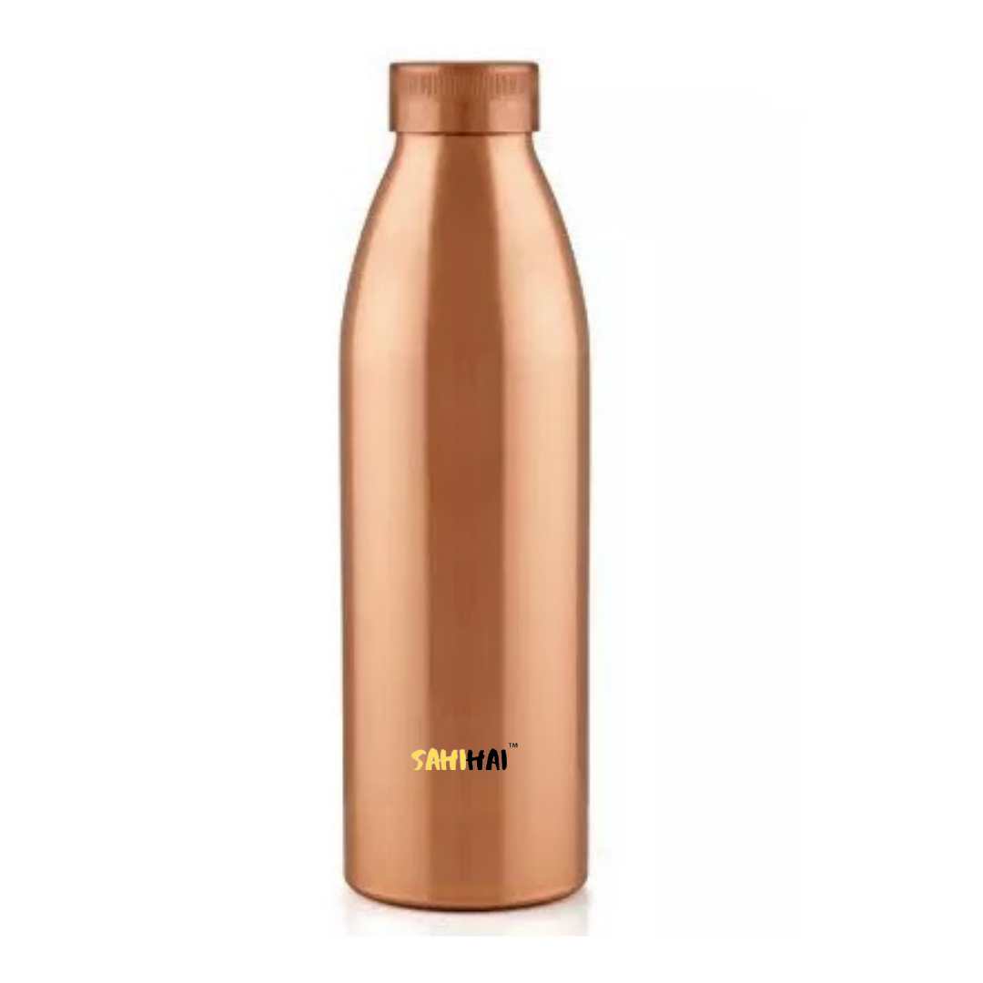 Dr. Copper Bottle - Pure Copper, Handcrafted Design | Ayurvedic Health Benefits, Durable, Refreshing Water Storage Solution
