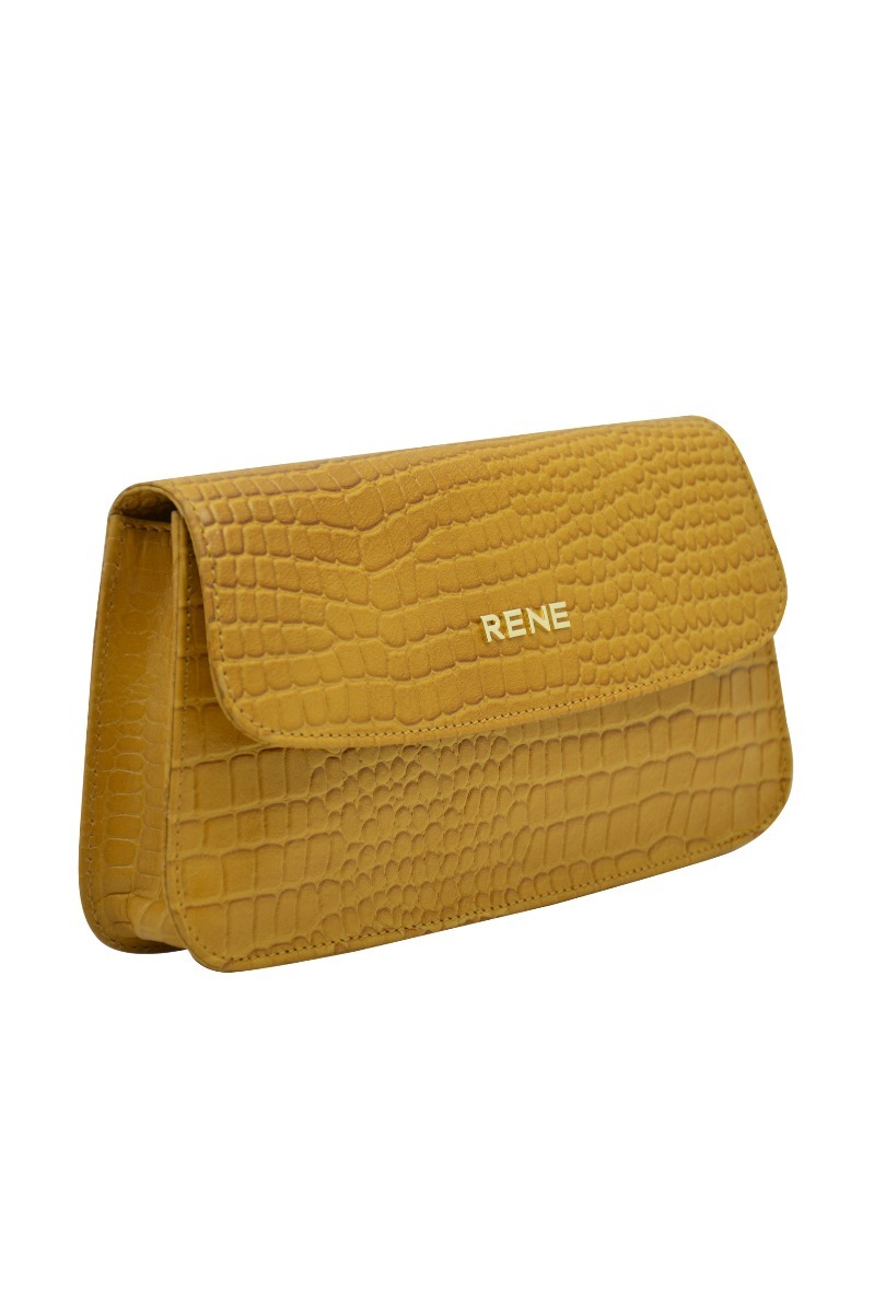 Genuine Leather Lt. Mint / Cream-olive Zip Around Ladies Wallet - Design: Rene