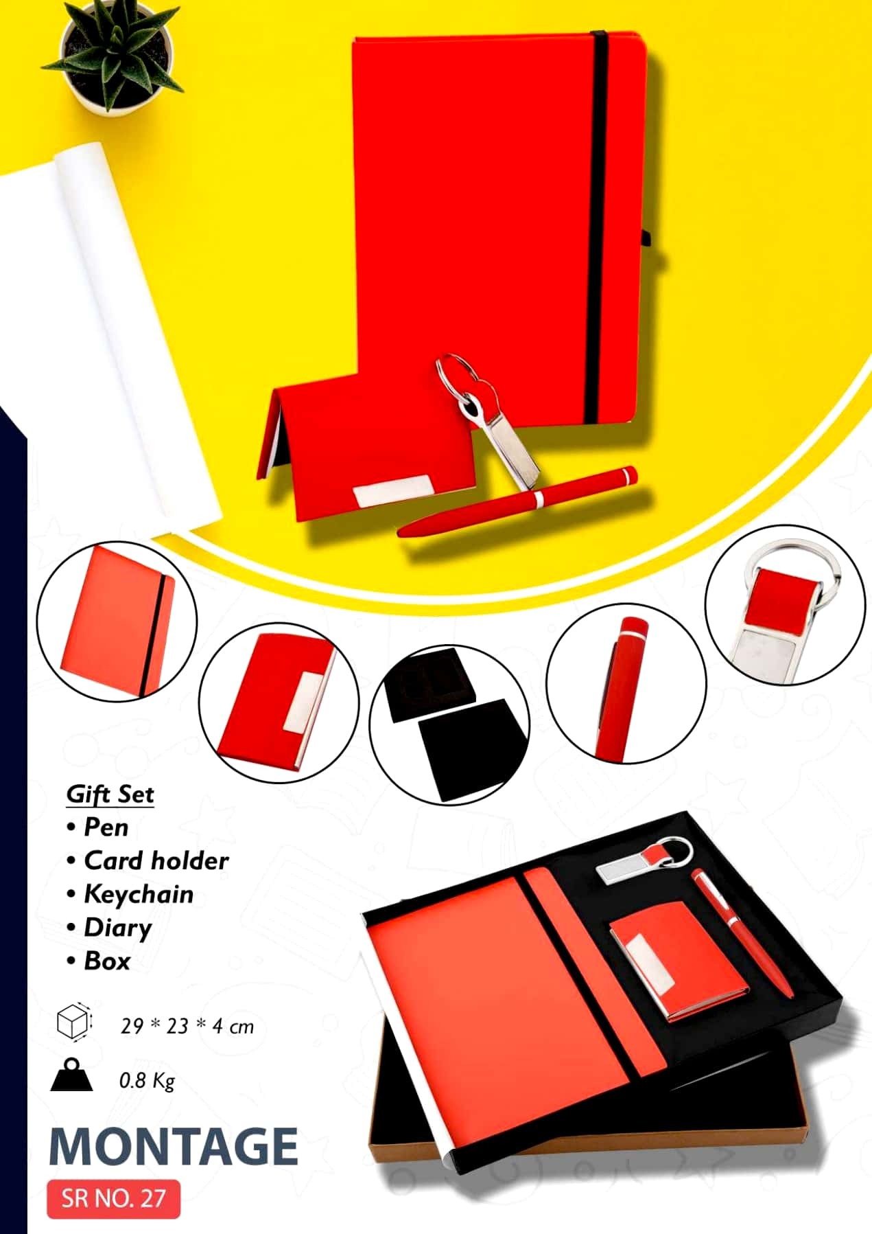 Promotional Gift Set - Leather Material, Multicolor Design | Custom Branding Solutions For Corporate Uniforms And In-house Printing