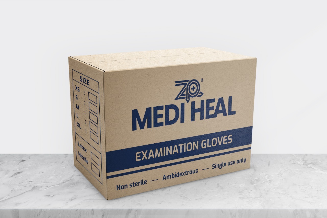 Nitrile Examination Gloves - Nitrile Material, 240 Mm Cuff Length, Blue Color | Chemical Resistant, Puncture Resistant, Powder Free, Full Finger Design, Textured Fingertips
