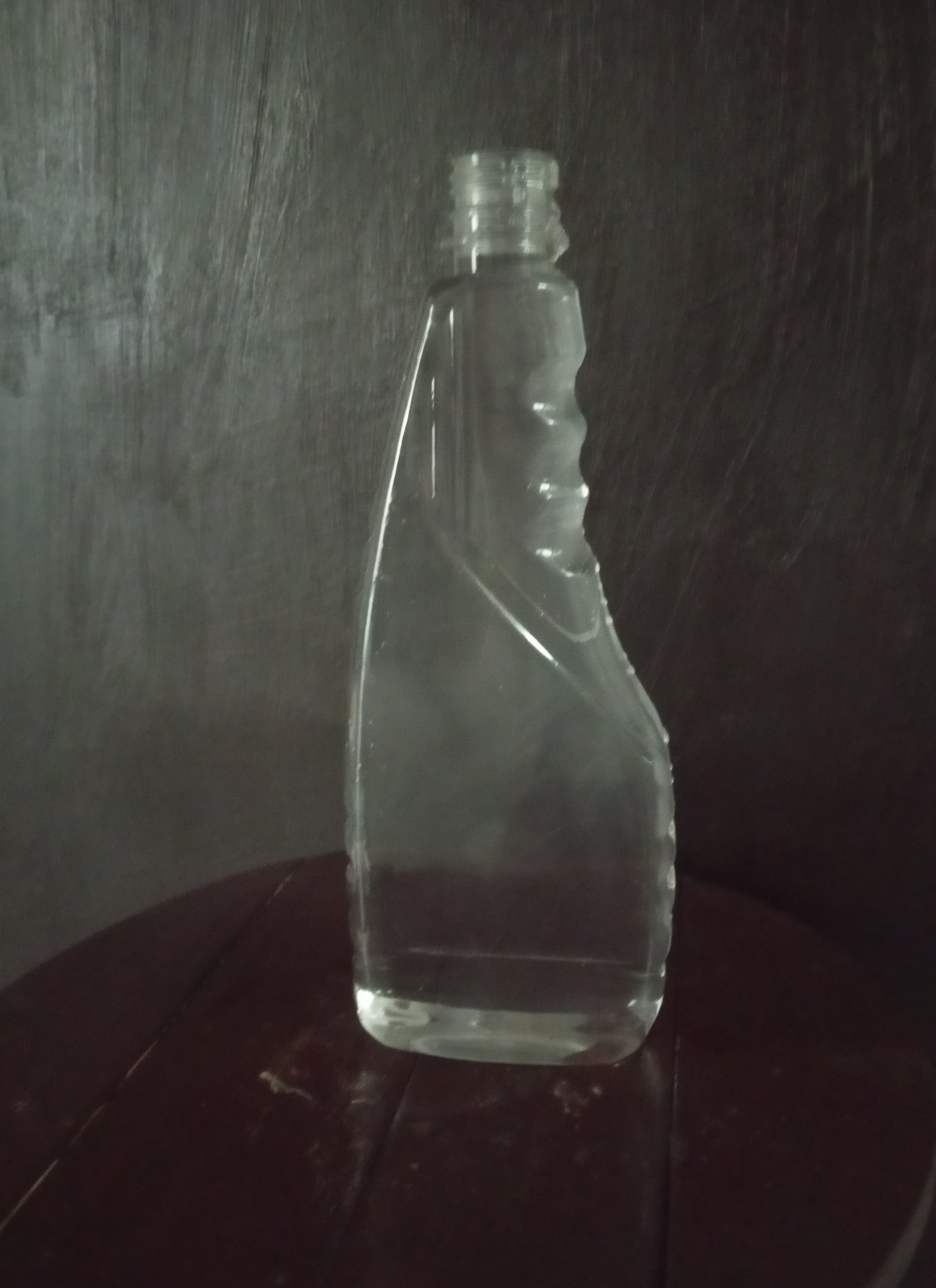 500ml Glass Cleaner Empty Bottle - Pet Plastic, Transparent, 28mm Neck Diameter, 33.5g Weight | Screw Cap Sealing, Colin Type Design