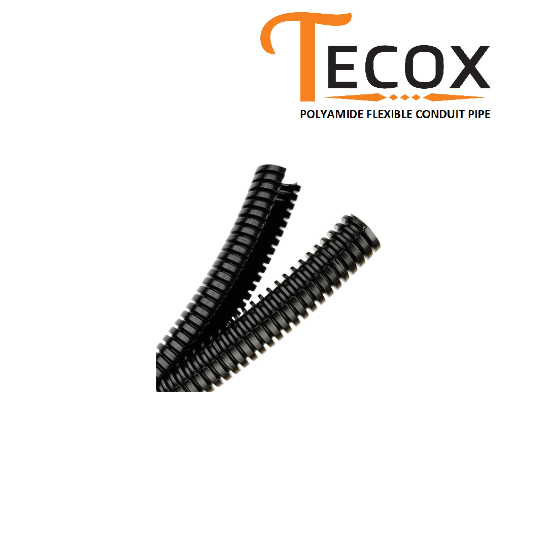 Only Black Nylon Polyamide Corrugated Flexible Conduit