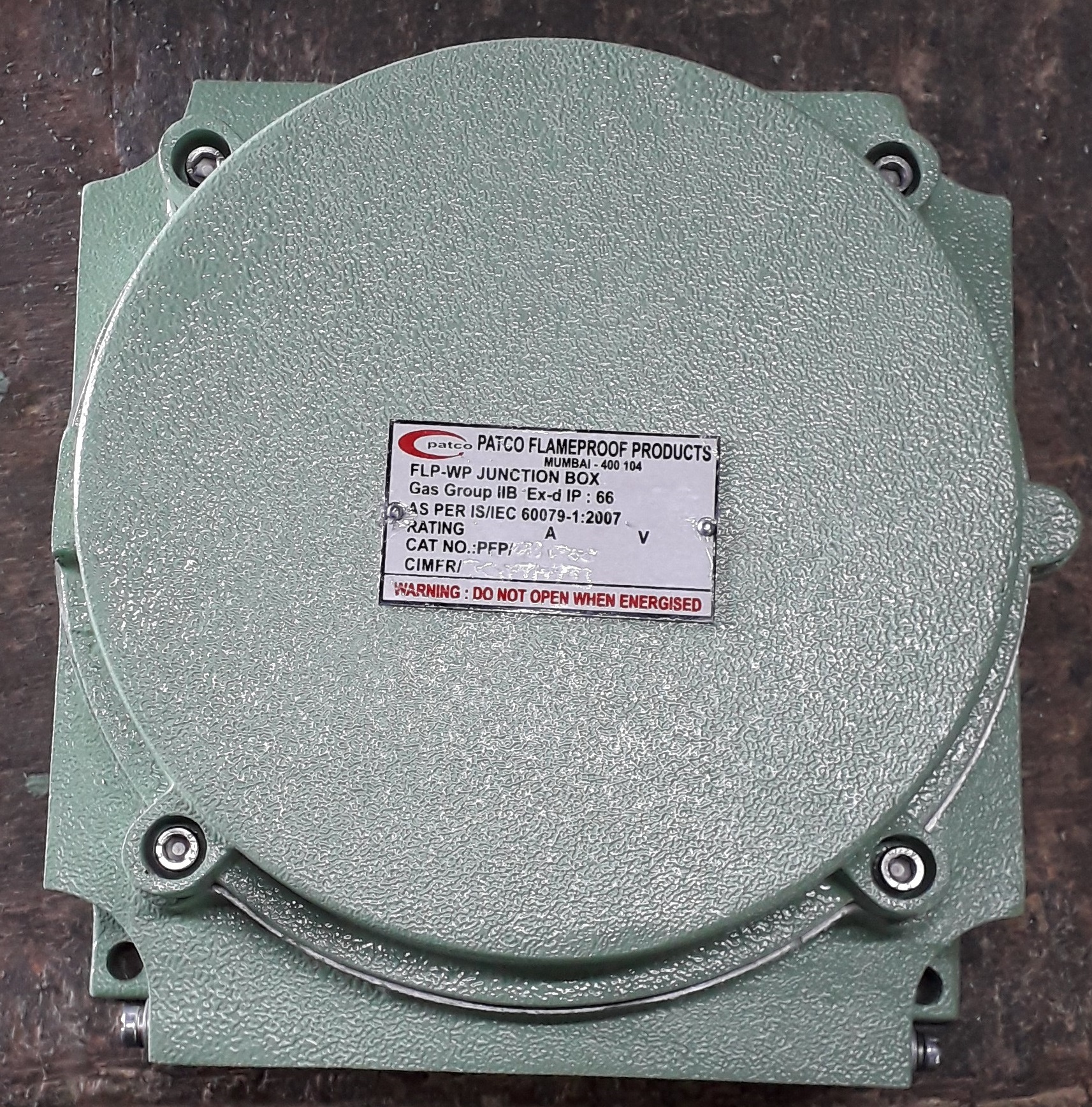 Flameproof Junction Box 250 X 250 Mm