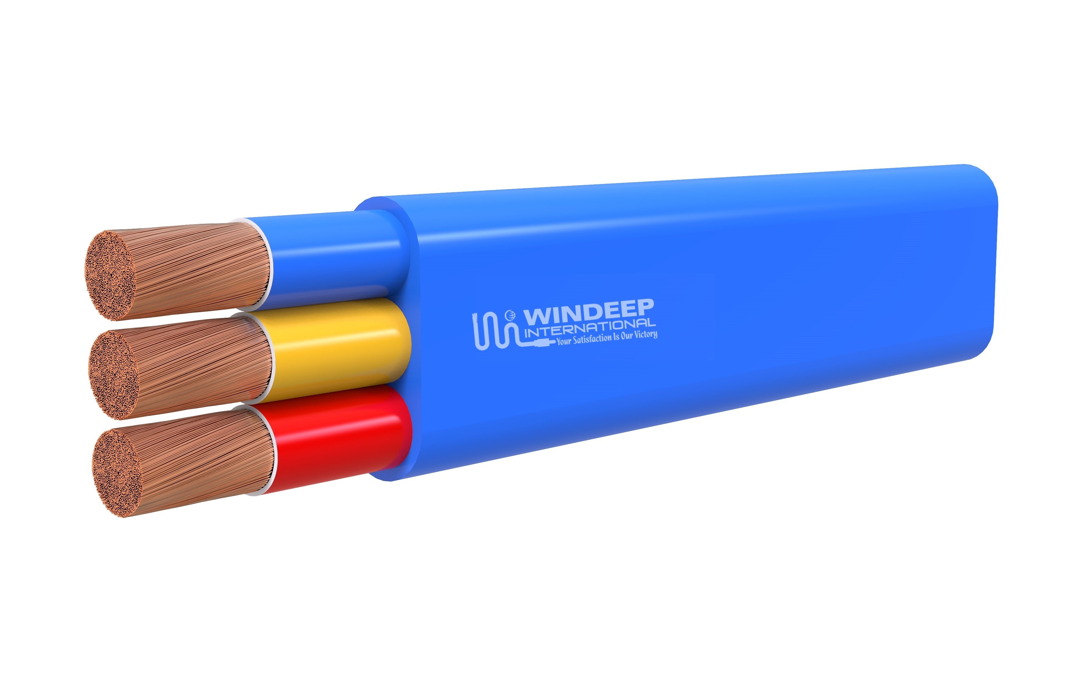 Rubber 3 And 4 Core Flat Cables Application: Industrial