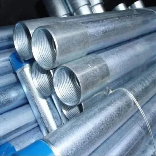 सिल्वर 10 इंच गोल गैल्वेनाइज्ड पाइप