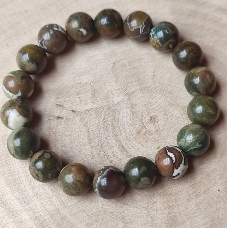 Rhyolite Bracelet - Shape: Round