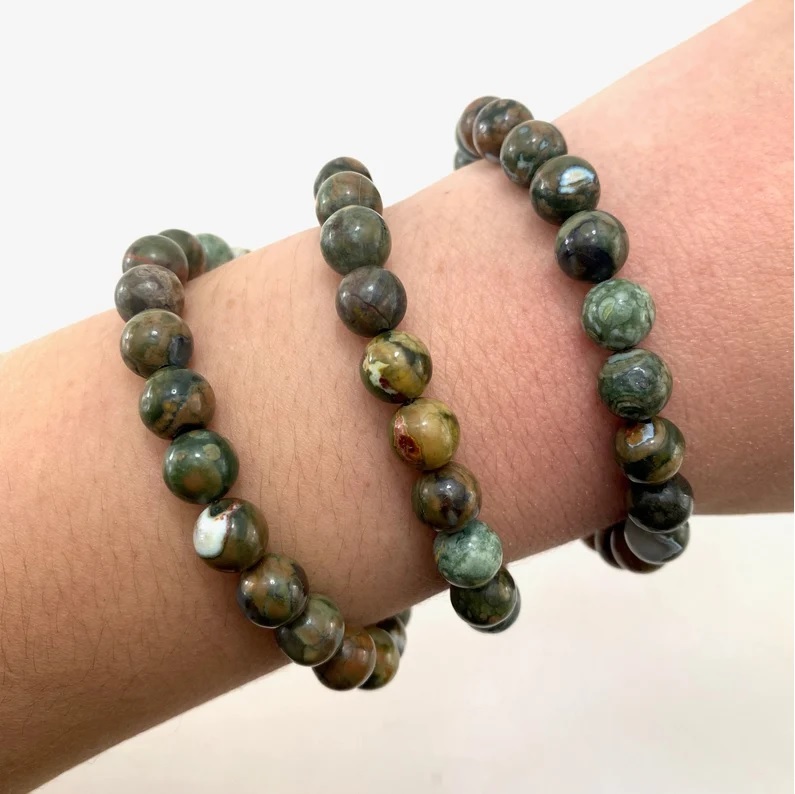 Rhyolite Bracelet - Shape: Round