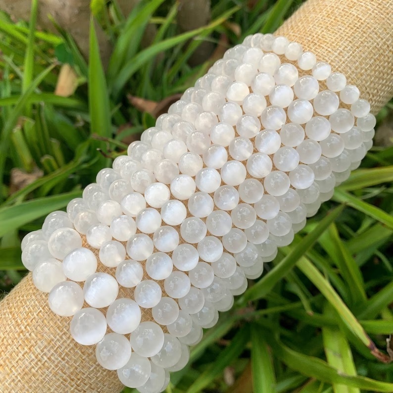 Selenite Bracelet - Shape: Round
