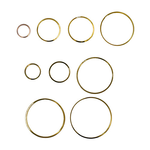 गोल्डन 100 ग्राम गोल आकार की अंगूठी