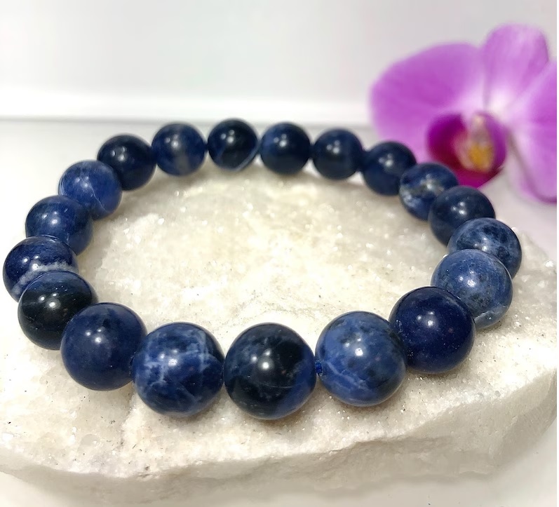 Sodalite Bracelet - Shape: Round