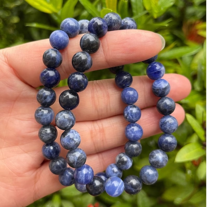 Sodalite Bracelet - Shape: Round