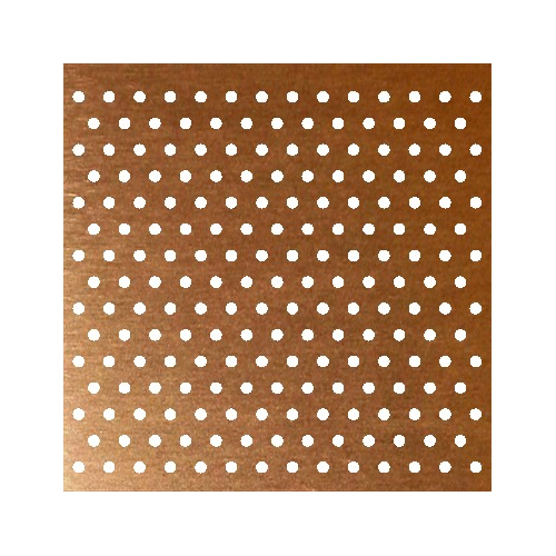 Copper Perforated Sheet - Customized Sizes, Polished Brown Finish | Industrial Applications, Exceptional Strength and Corrosion Resistance