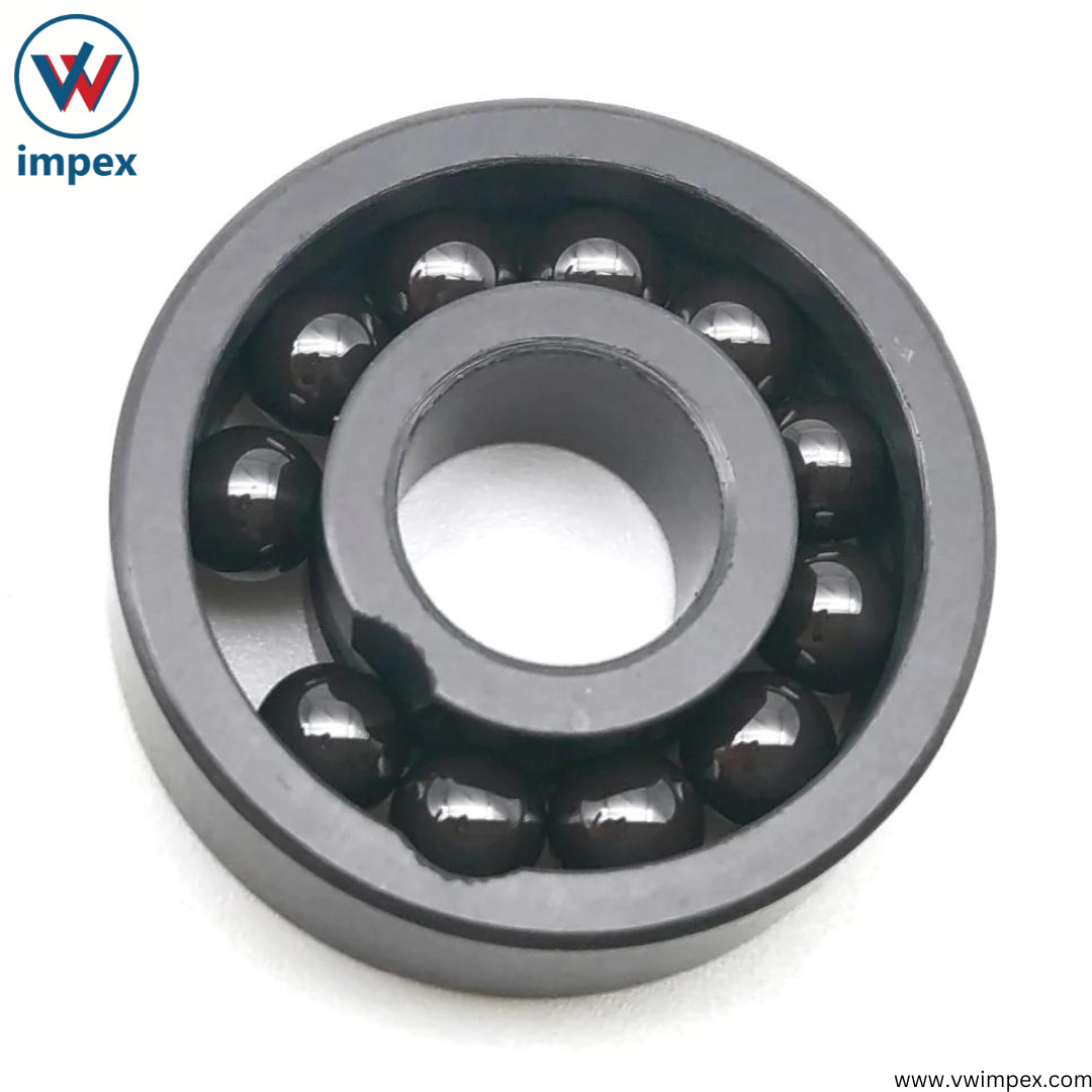 Black Si3n4 Full Ceramic Bearing Of Full Complement