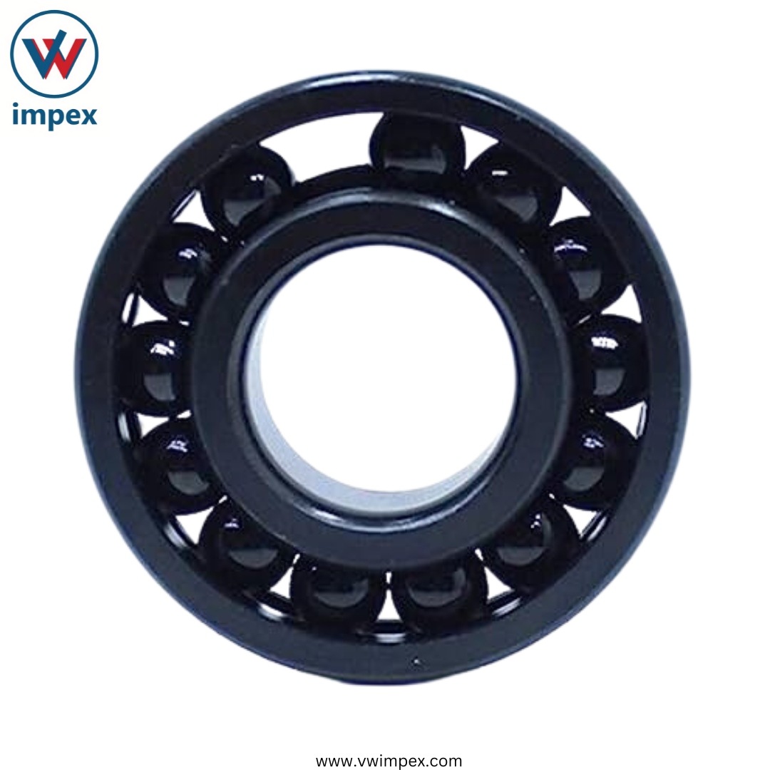 Black Si3n4 Full Ceramic Bearing Of Full Complement