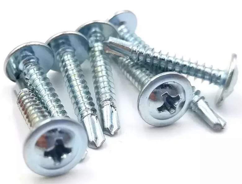 Self Drilling Screws - Mild Steel, 20mm To 75mm Size, Silver Zinc Coating | Hexagonal Type, Corrosion Resistant