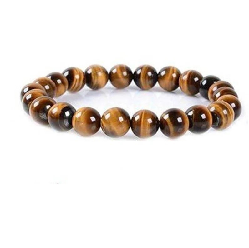 Tiger Eye Bracelet - Shape: Round