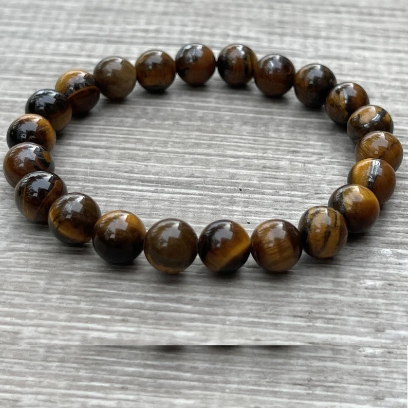 Tiger Eye Bracelet - Shape: Round