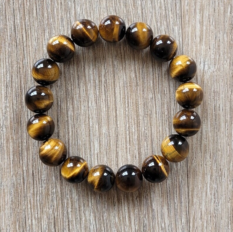 Tiger Eye Bracelet - Shape: Round