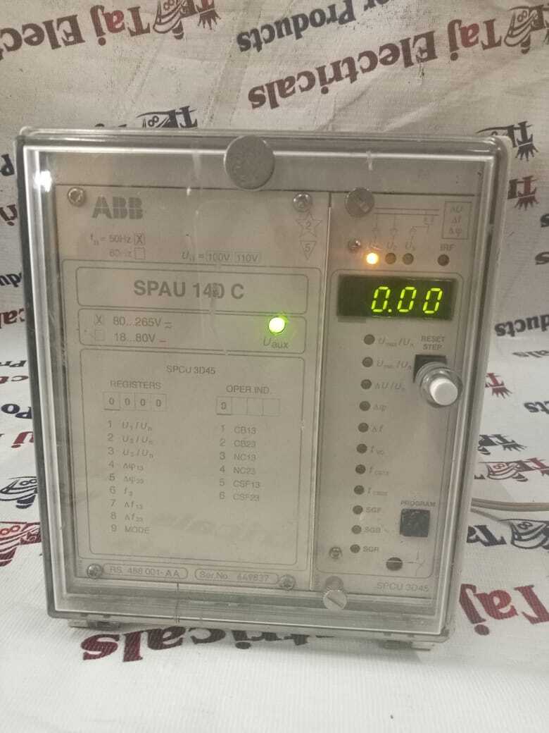 Abb Spau 140 C-aa Rs 488 001-aa Protection Relay - Dual Stage Synchro-check Function, Voltage-check Mechanism, Energizing Direction Verification