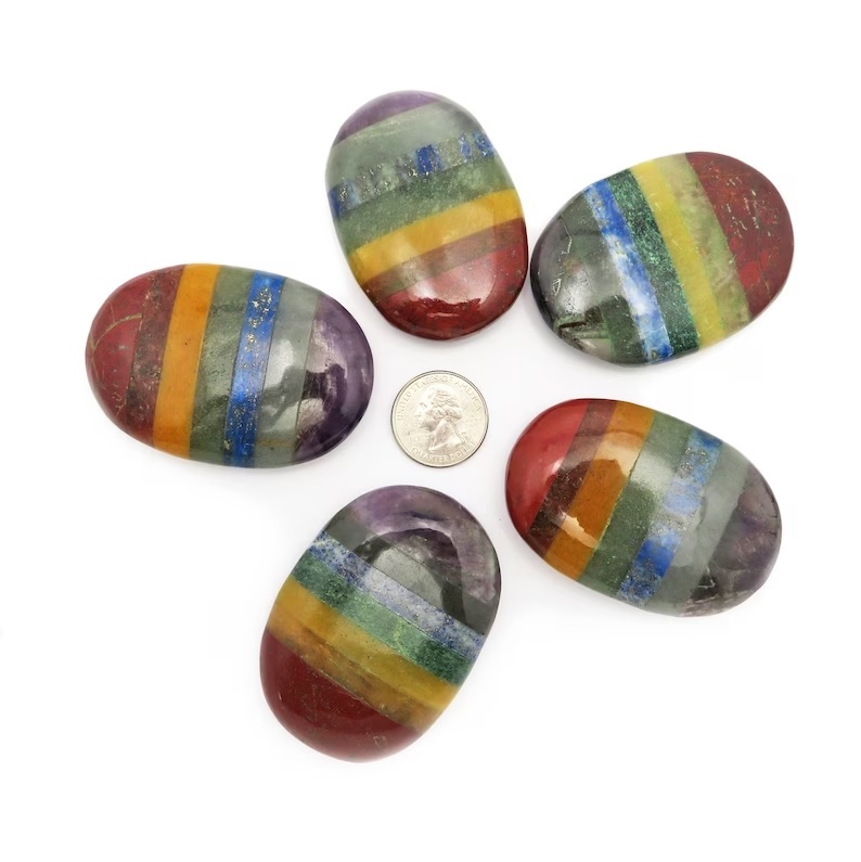 Seven Chakra Palmstone