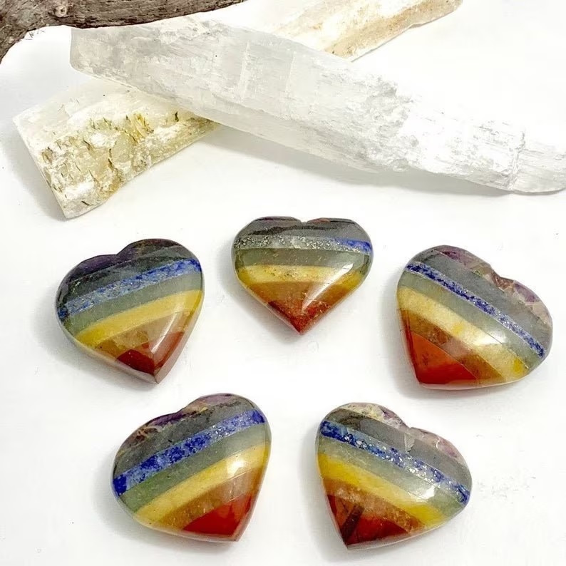 Seven Chakra Palmstone