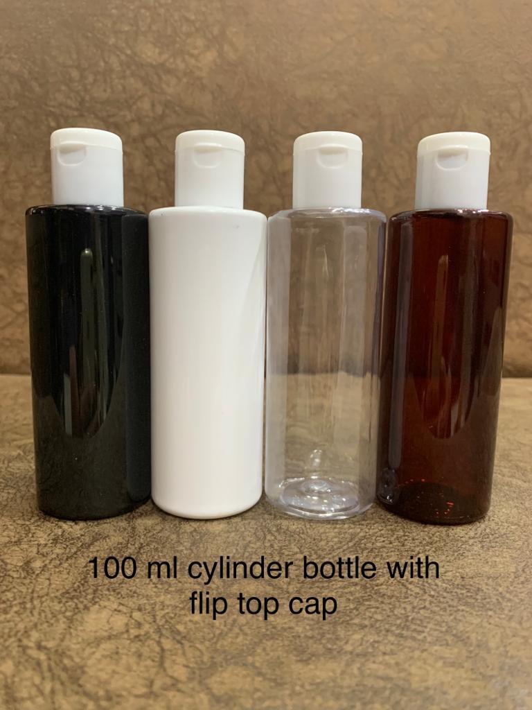 100 Ml Shampo Bottle With Flip Top Cap - Plastic, 100 Ml Size, Transparent Color | Warranty Included, Durable Design For Everyday Use