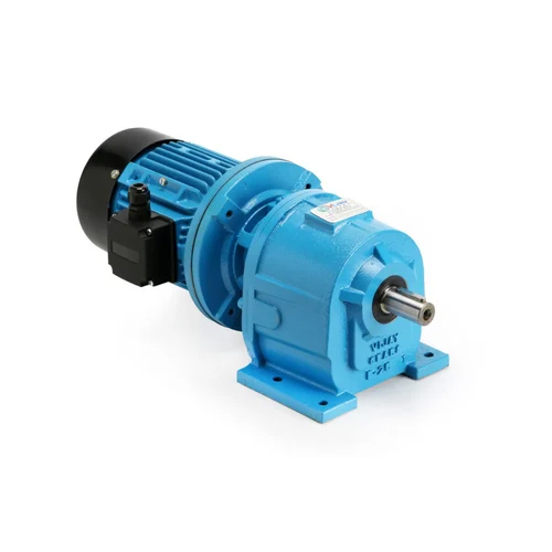Inline Helical Geared Motor - Iron Material, High Efficiency, 220-440 V Rated Power | Industrial Use, Various Sizes Available