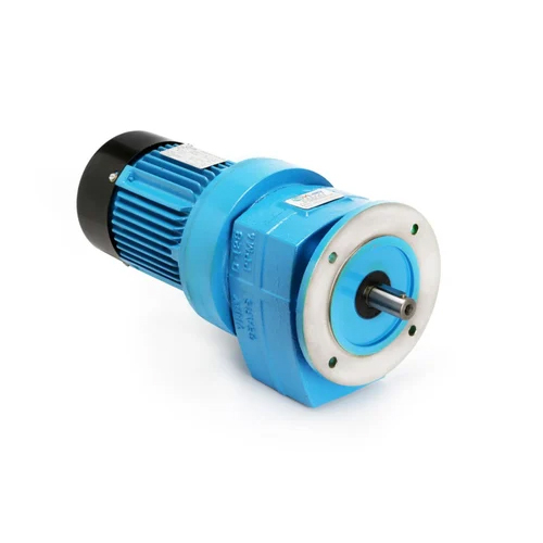 Inline Helical Geared Motor - Iron Material, High Efficiency, 220-440 V Rated Power | Industrial Use, Various Sizes Available